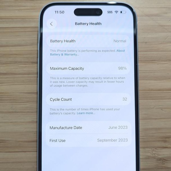 Apple iPhone 15 - AT&T, 128 GB, Blue, A2846