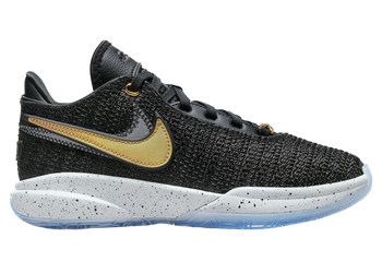 Nike LeBron 20 Black Metallic Gold (GS) for sale