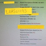 New Apple iPhone 16e - Unlocked, White, 128 GB, A3212