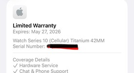 Good
													Apple Watch Series 10 42mm - Unlocked, Slate, A3001 - Cellular, Titanium, photo 5 of 12