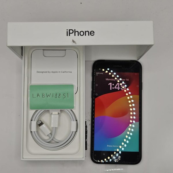 Apple iPhone SE 3rd Gen 2022 - Unlocked, 64 GB, Midnight, A2595