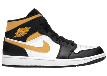 Jordan 1 Mid White Pollen Black for sale