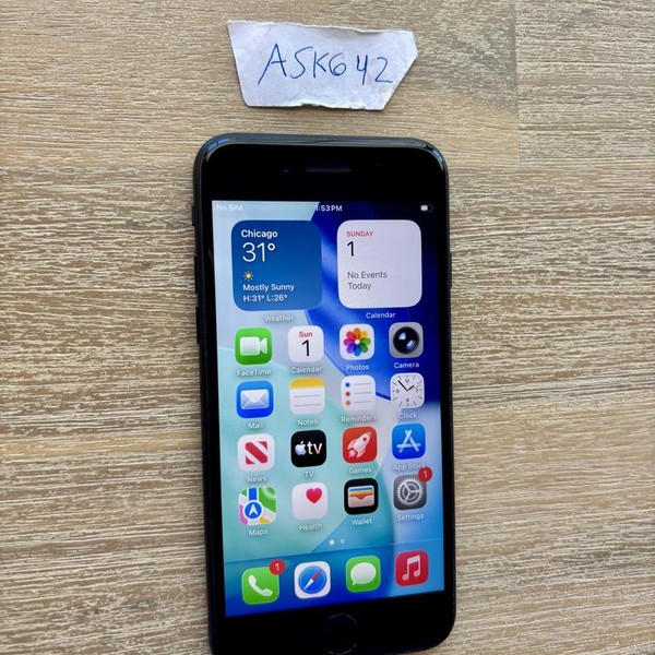 Apple iPhone SE 3rd Gen 2022 - Unlocked, 256 GB, Midnight, A2595