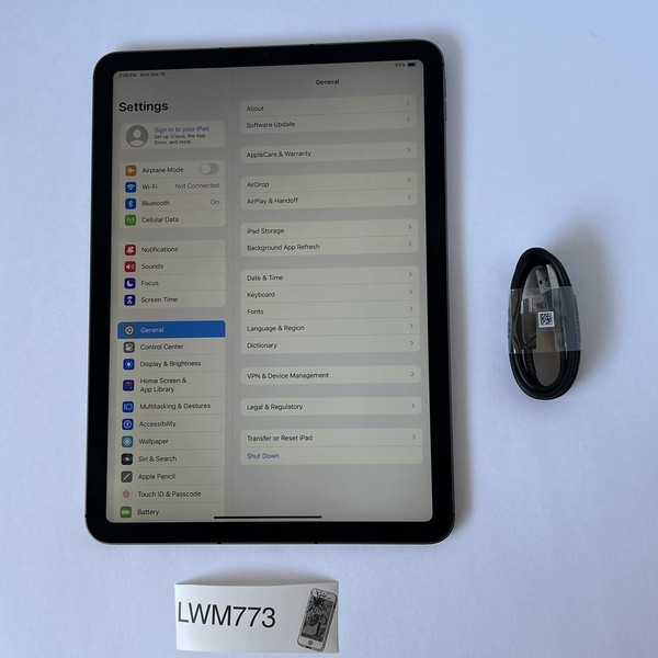 Apple iPad Air 4th Gen - Unlocked, 64 GB, Gray, A2324