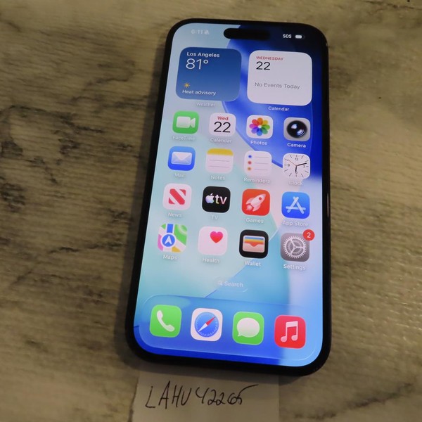 Apple iPhone 16 - Unlocked, 128 GB, Black, A3081
