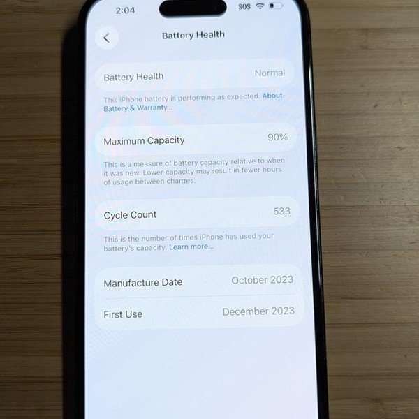 Apple iPhone 15 - Unlocked, 128 GB, Black, A2846