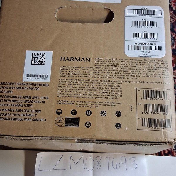 JBL PartyBox On-The-Go - Black