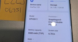 Good
													OnePlus 12R - Unlocked, Gray, 128 GB, 8 GB, CPH2611, photo 2 of 5