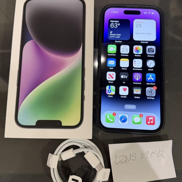 Apple iPhone 14 Pro - AT&T, 128 GB, Purple, A2650