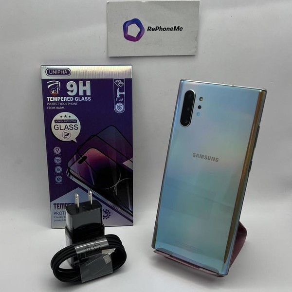 Samsung Galaxy Note 10 Plus - Unlocked, Aura Glow, 256 GB, 12 GB, SM-N975U1