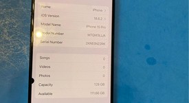 Fair
													Apple iPhone 15 Pro - Unlocked, Black, 128 GB, A2848, photo 1 of 6