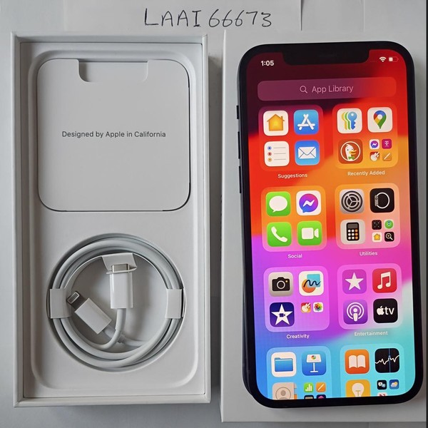 Apple iPhone 12 - Unlocked, 64 GB, Black, A2172