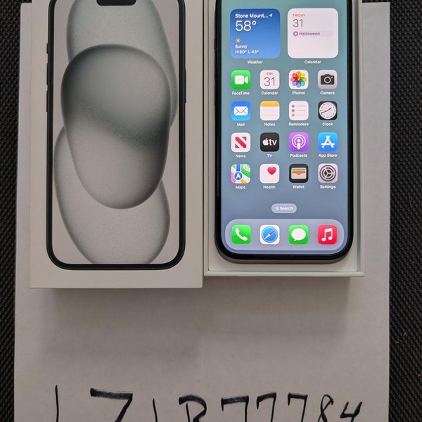 Apple iPhone 15 - Unlocked, 128 GB, Black, A2846