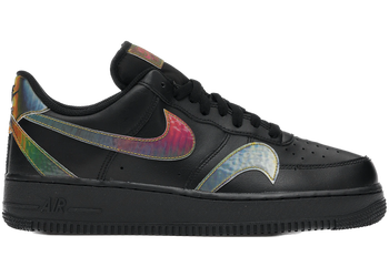 Nike Air Force 1 Low Misplaced Swooshes Black Multi for sale