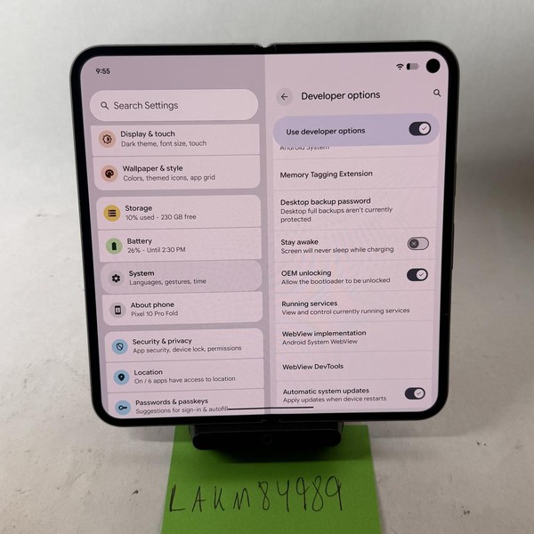 Google Pixel 10 Pro Fold - Unlocked, 256 GB, Moonstone, GU0NP