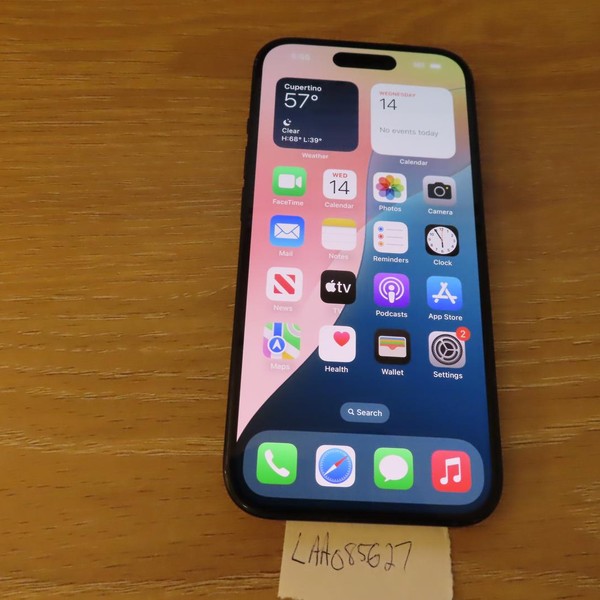 Apple iPhone 15 - Unlocked, 128 GB, Black, A2846