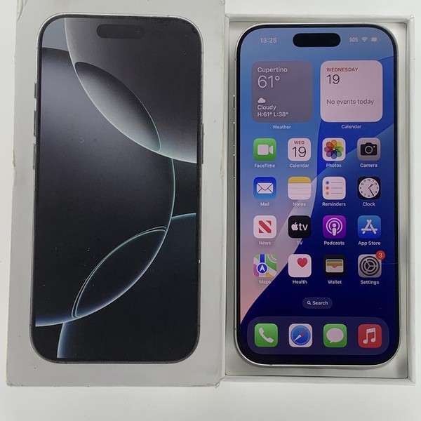 Apple iPhone 16 Pro - Unlocked, 256 GB, White, A3083