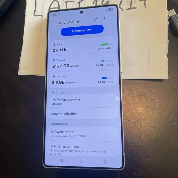 Samsung Galaxy S25 Ultra - Verizon, 256 GB, Silverblue, 12 GB, SM-S938U