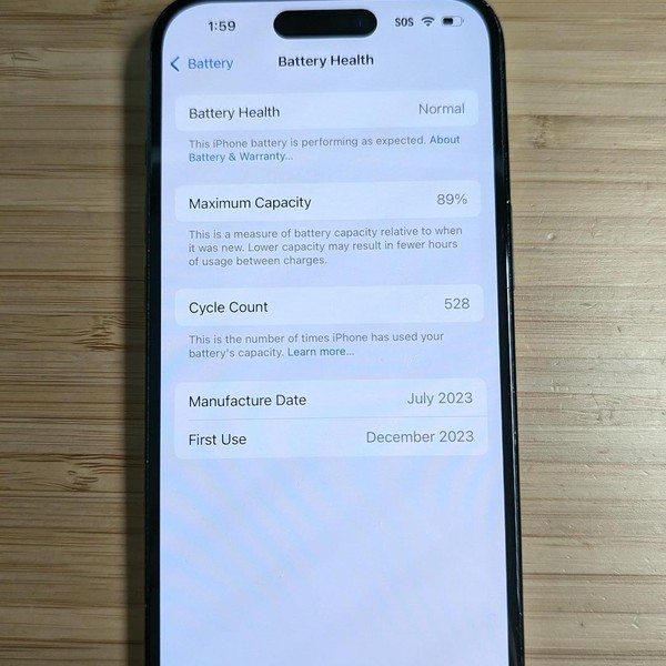 Apple iPhone 15 - Unlocked, 128 GB, Black, A2846