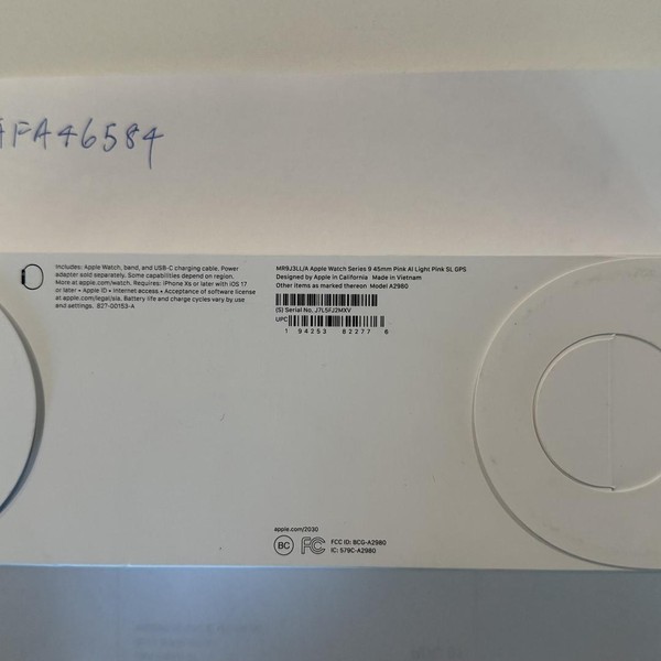 Apple Watch Series 9 45mm - Pink, A2980 - GPS, Aluminum