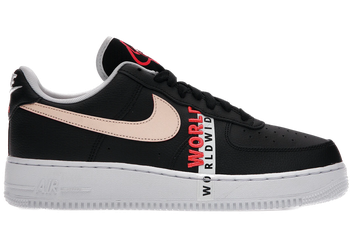 Nike Air Force 1 Low '07 LV8 Worldwide Pack Black Flash Crimson for sale