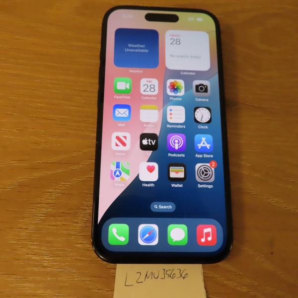 Apple iPhone 15 - Unlocked, 128 GB, Black, A2846