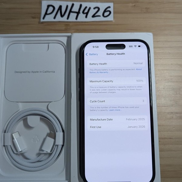 Apple iPhone 15 - T-Mobile, 128 GB, Black, A2846