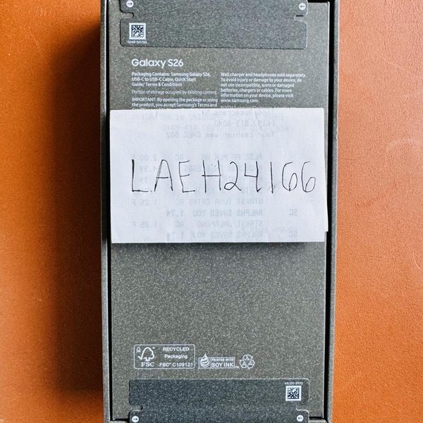 Samsung Galaxy S26 - Unlocked, 256 GB, Black, 12 GB, SM-S942U1