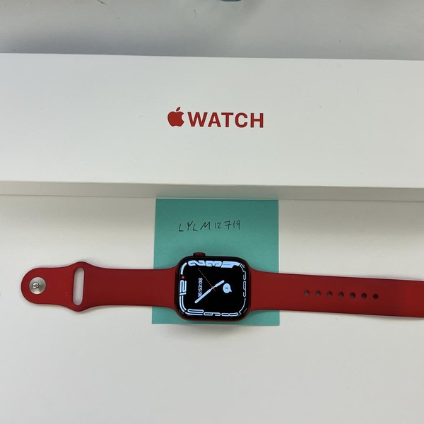 Apple Watch Series 7 45mm - Red, A2474 - GPS, Aluminum