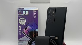 Fair
													Samsung Galaxy S21 Ultra 5G - Unlocked, Black, 128 GB, 12 GB, SM-G998U1, photo 2 of 8