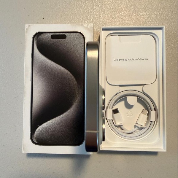 Apple iPhone 15 Pro - Unlocked, 1 TB, White, A2848