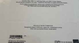 New
													Apple iPad 9th Gen - Wi-Fi, Silver, 64 GB, A2602, photo 2 of 4