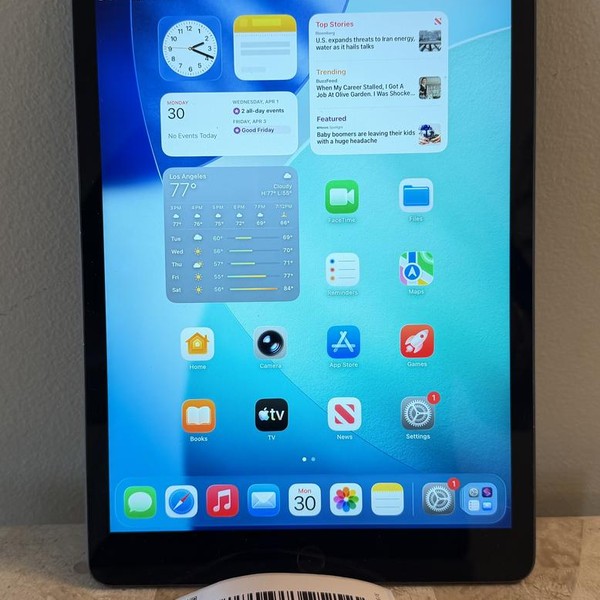 Apple iPad 9th Gen - Unlocked, 64 GB, Gray, A2603