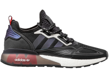 adidas ZX 2K Boost Black Iridescent Shock Red for sale