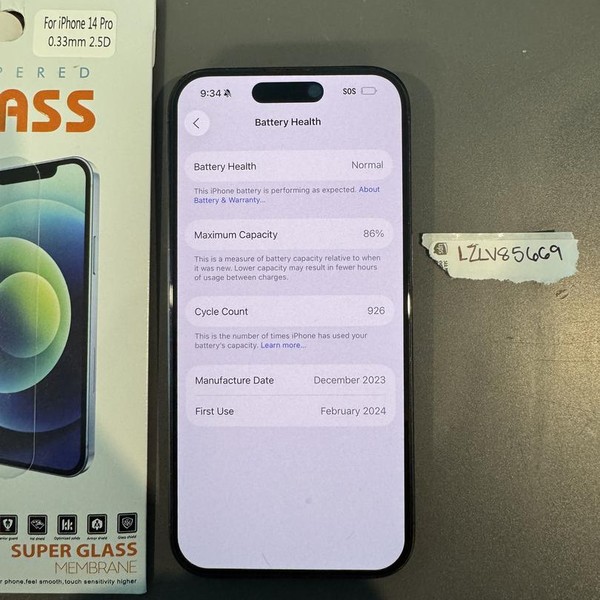 Apple iPhone 15 Pro - Unlocked, 512 GB, Black, A2848