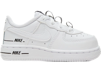 Nike Air Force 1 Low Double Air White Black (TD) for sale