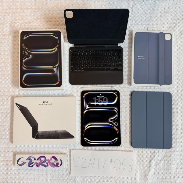 Apple iPad Pro 11 inch (M5) 2025 - Wi-Fi, 1 TB, Space Black, Apple M5 10-Core, A3357, Standard Glass