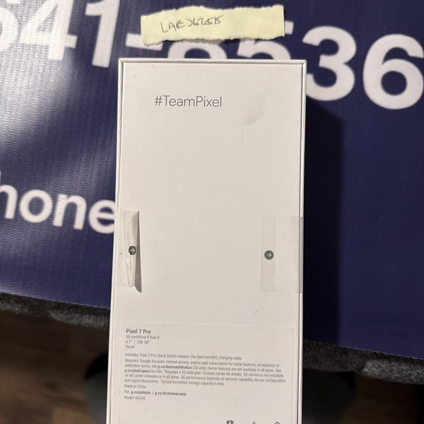 Google Pixel 7 Pro - Verizon, 256 GB, Hazel, 12 GB, GE2AE