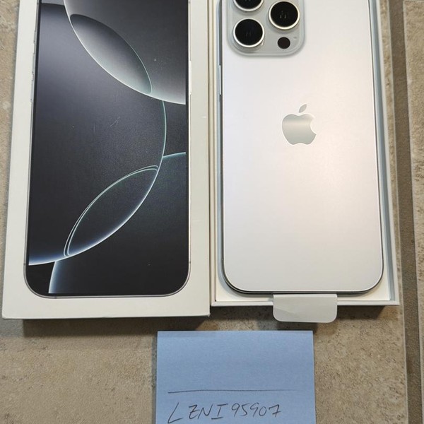 Apple iPhone 16 Pro Max - Unlocked, 256 GB, White, A3084