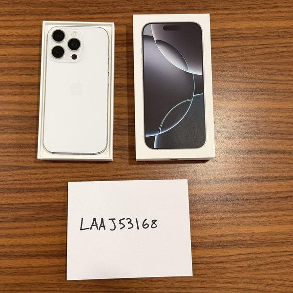 Apple iPhone 16 Pro - Unlocked, 512 GB, White, A3083