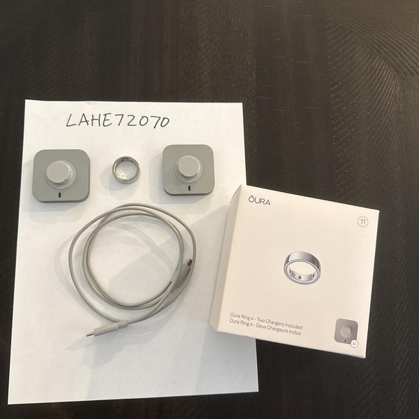 Oura Ring Gen 4 - Silver, Size 11