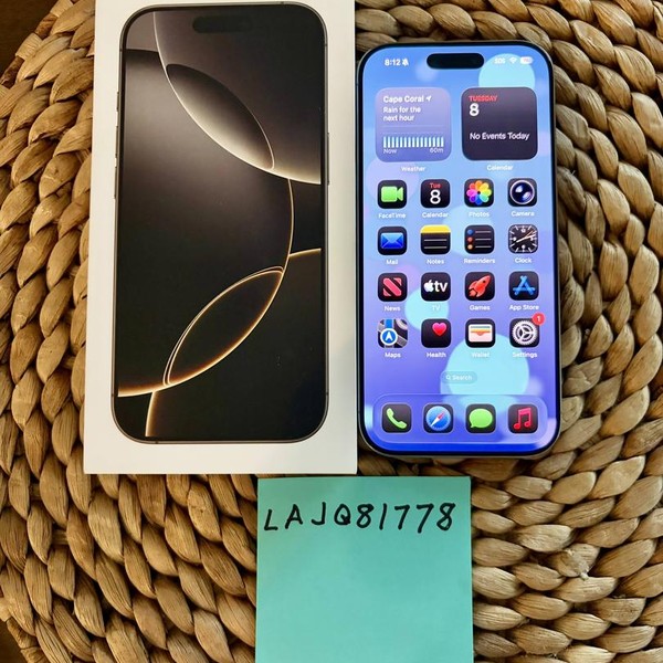 Apple iPhone 16 Pro - Unlocked, 256 GB, Natural, A3083