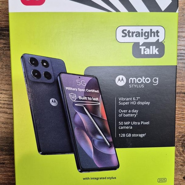 Moto G Stylus 5G (2025) - Straight Talk, Gibraltar Sea, 128 GB, 8 GB