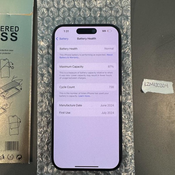 Apple iPhone 15 Pro - Unlocked, 256 GB, Black, A2848