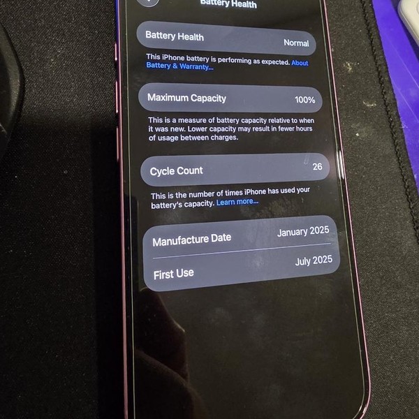 Apple iPhone 16 - Unlocked, 128 GB, Pink, A3081