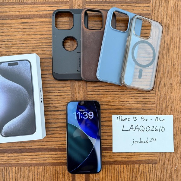 Apple iPhone 15 Pro - Unlocked, 128 GB, Blue, A2848