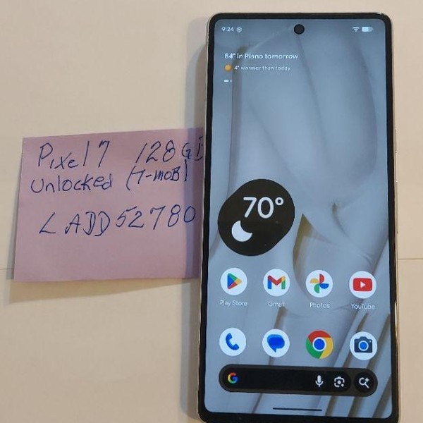 Google Pixel 7 - T-Mobile, 128 GB, Snow, 8 GB, GVU6C, Sub-6 5G