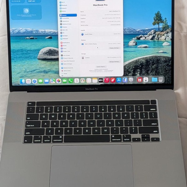 MacBook Pro 2019 - 16 inch - 8 TB, Gray, 32 GB, Intel Core i7