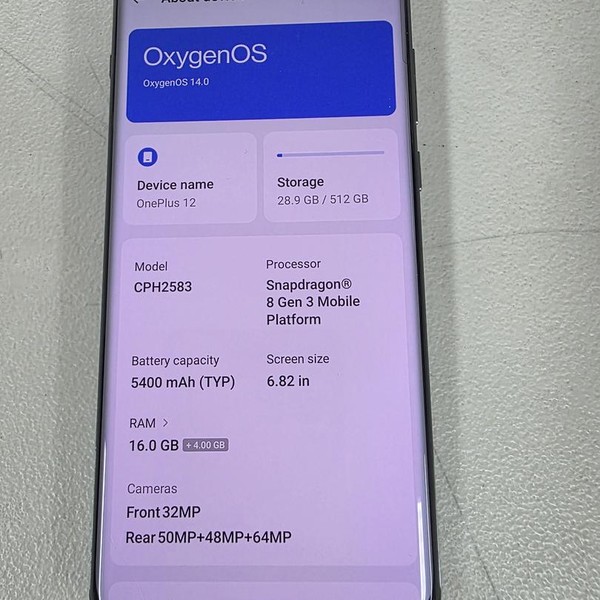 OnePlus 12 - Unlocked, 512 GB, Green, 16 GB, CPH2583