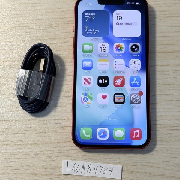 Apple iPhone 13 - Unlocked, 128GB, Red, A2482 - LAGN84784 - Swappa